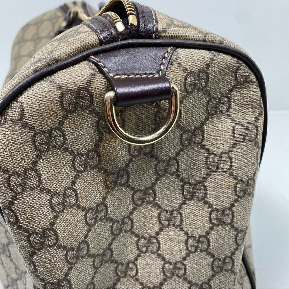 Gucci Web Joy Boston Bag GG Coated Canvas Medium - Picture 13 of 16
